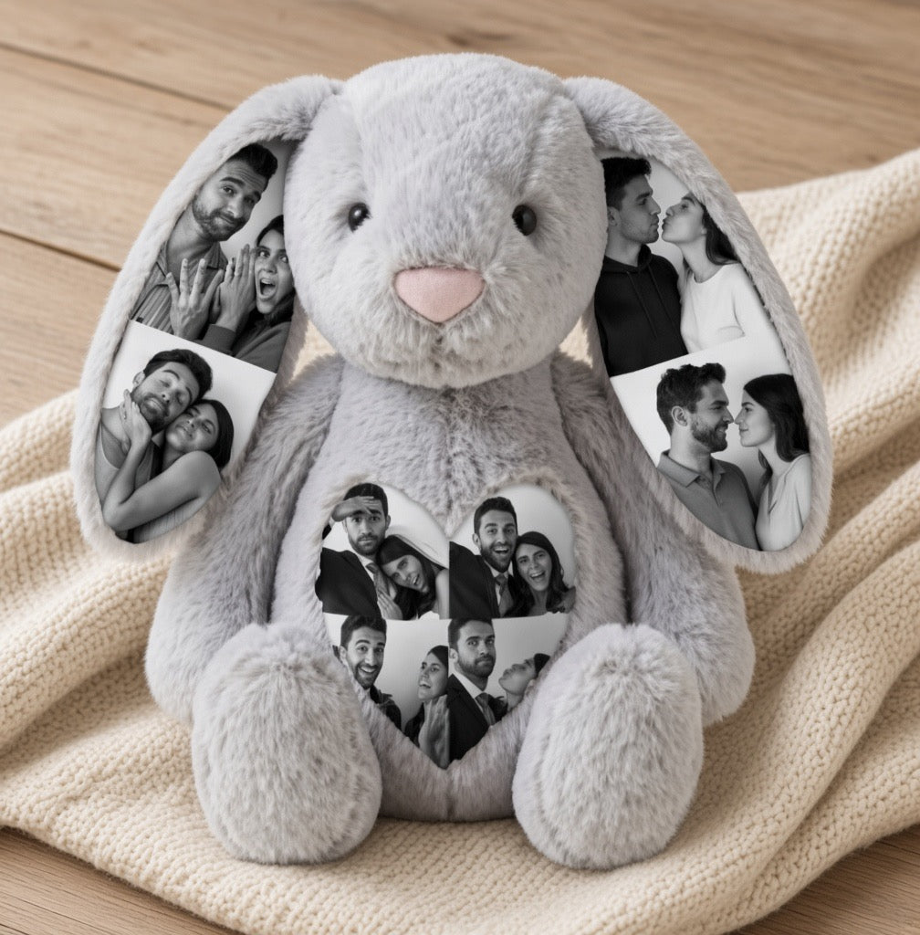 BunBun – personalizuotas triušiukas su jūsų nuotraukomis
