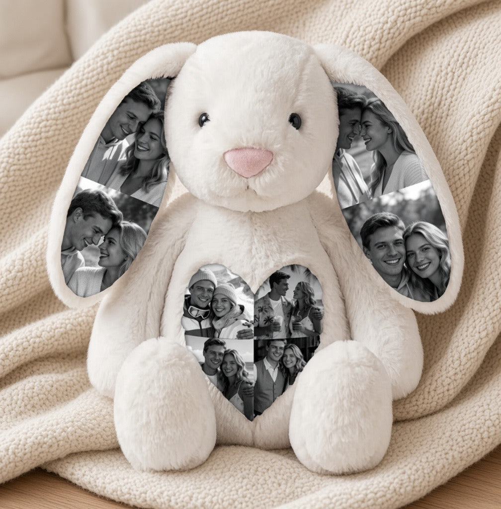 BunBun – personalizuotas triušiukas su jūsų nuotraukomis